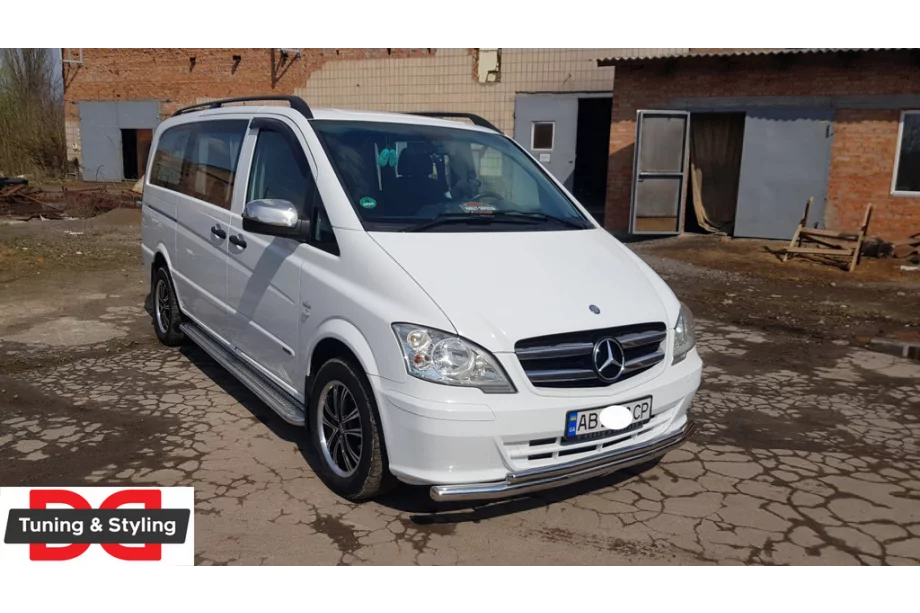 Mercedes Viano 2004–2014 Voorbeschermbeugel ST014 (RVS) Foto 8